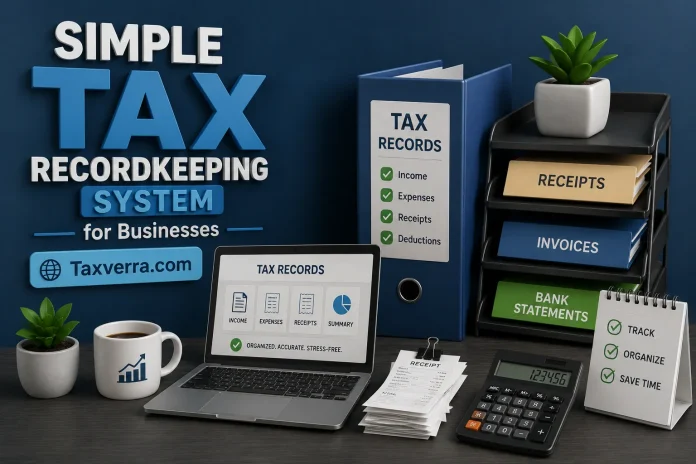 Simple Tax Recordkeeping System